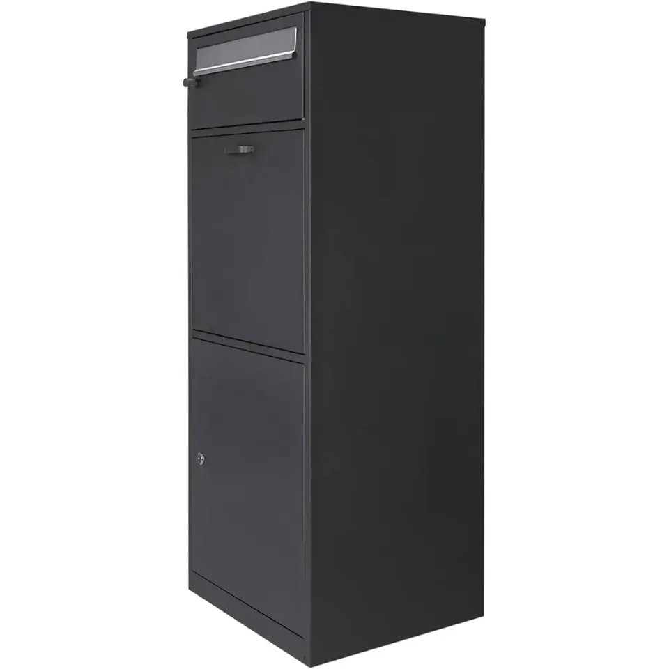 Barska MPB-700 brievenbus pakketbox staal zwart