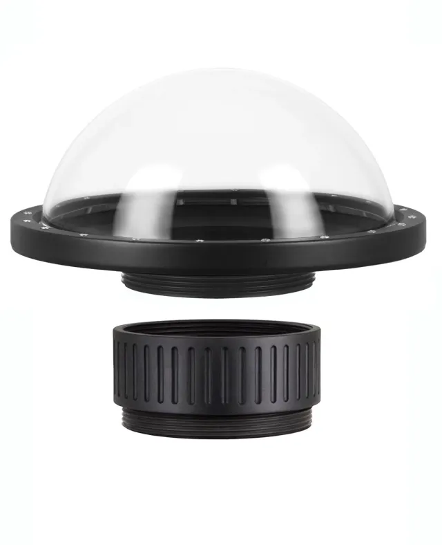 Liquid Eye L-LD-6022 dome port met L-SP-40 spacer fisheye