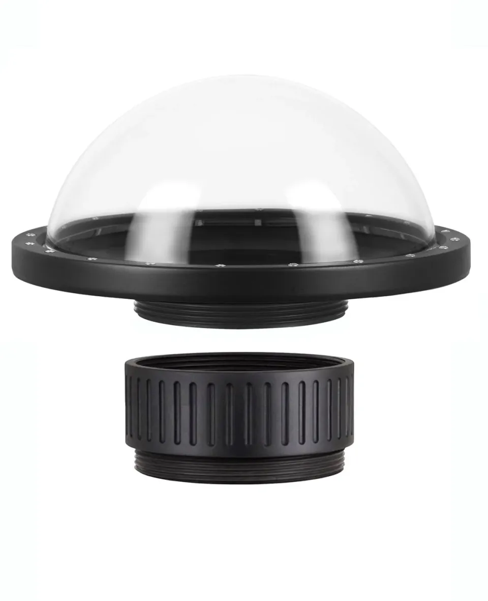 Liquid Eye L-LD-6022 dome port met L-SP-40 spacer fisheye