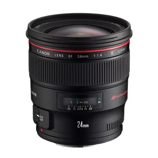 Canon EF 24mm f1.4L II USM objectief groothoek lichtsterk