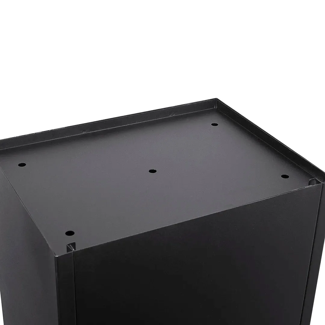 Barska MPB-500 pakketbox met klep zwart staal