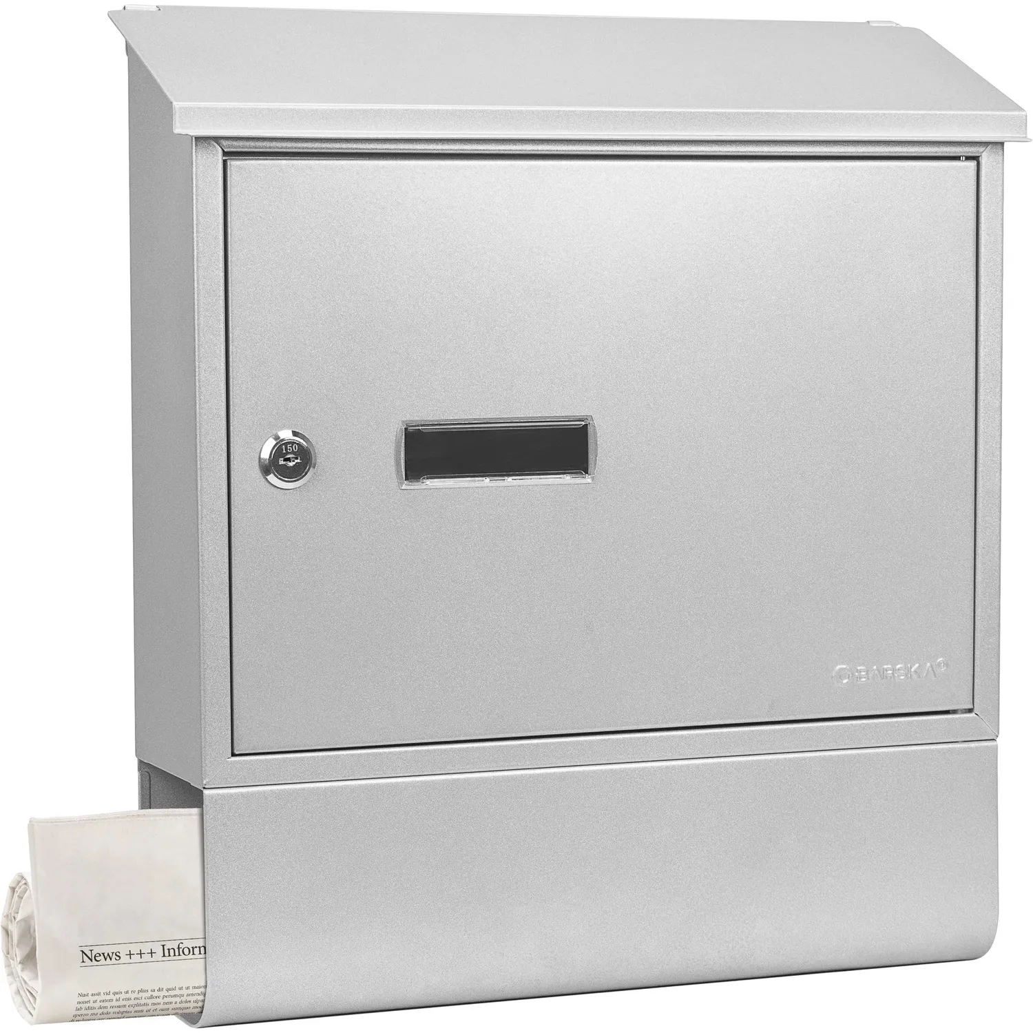 Barska Contemporary brievenbus CB13698 met krantenvak slot