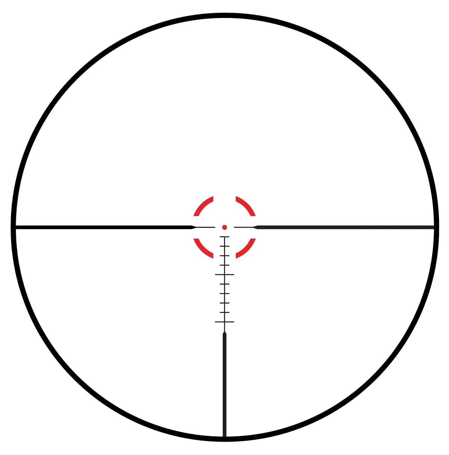 Bushnell R5 1-6x24 richtkijker verlicht voor jacht