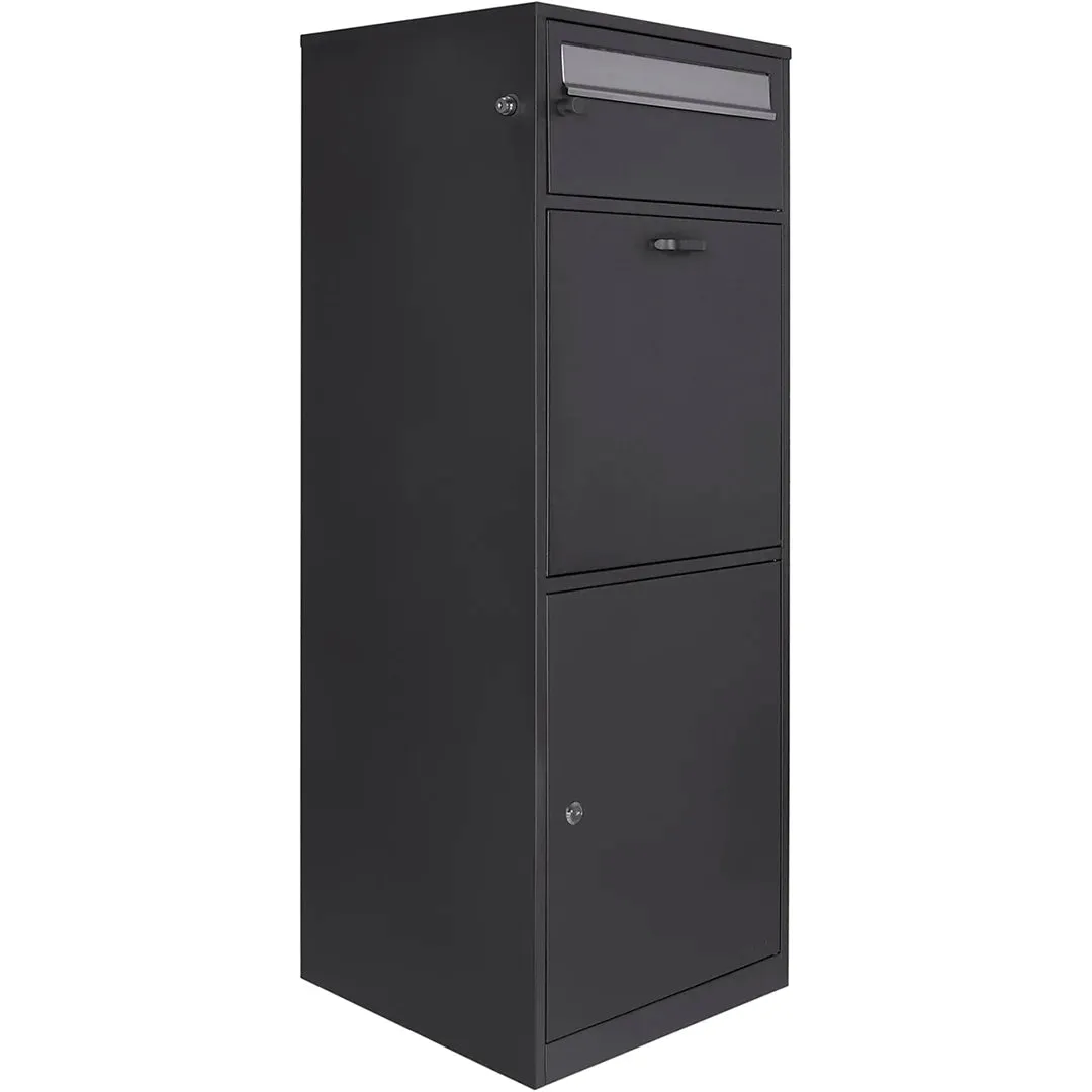 Barska MPB-700 brievenbus pakketbox staal zwart