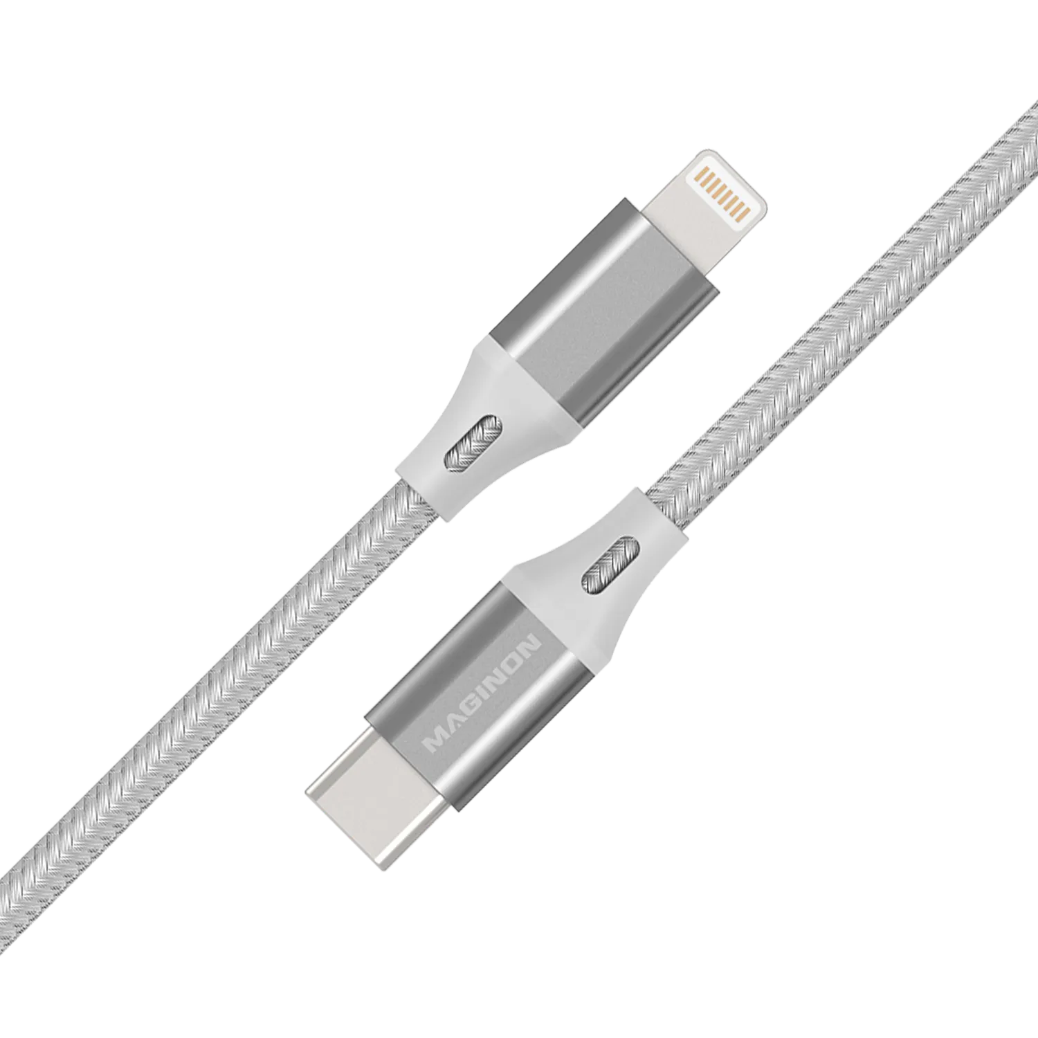 Maginon Lightning naar USB-C kabel 1,2 m nylon B-ware