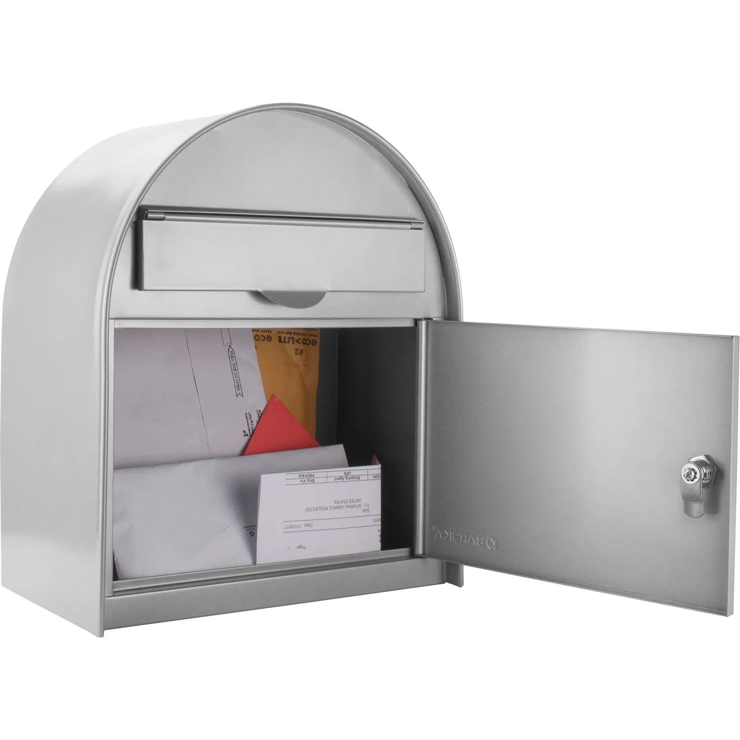 Barska CB13254 Brievenbus Staal Wandmontage Met Slot Groot