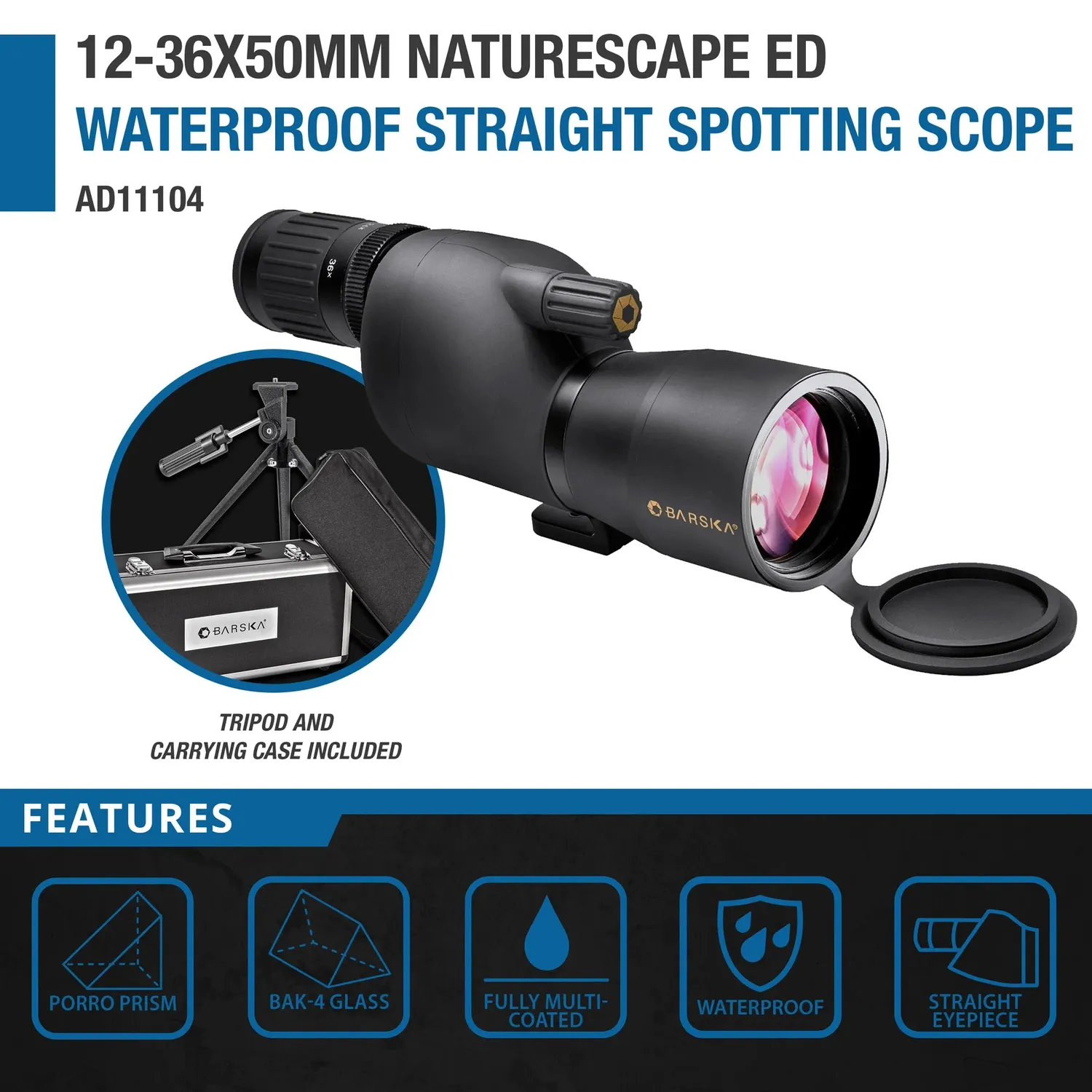 Barska Naturescape AD11104 spotting scope 12-36x50 ED