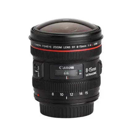 Canon EF 8-15mm f/4L Fisheye USM zoomobjectief 180 graden
