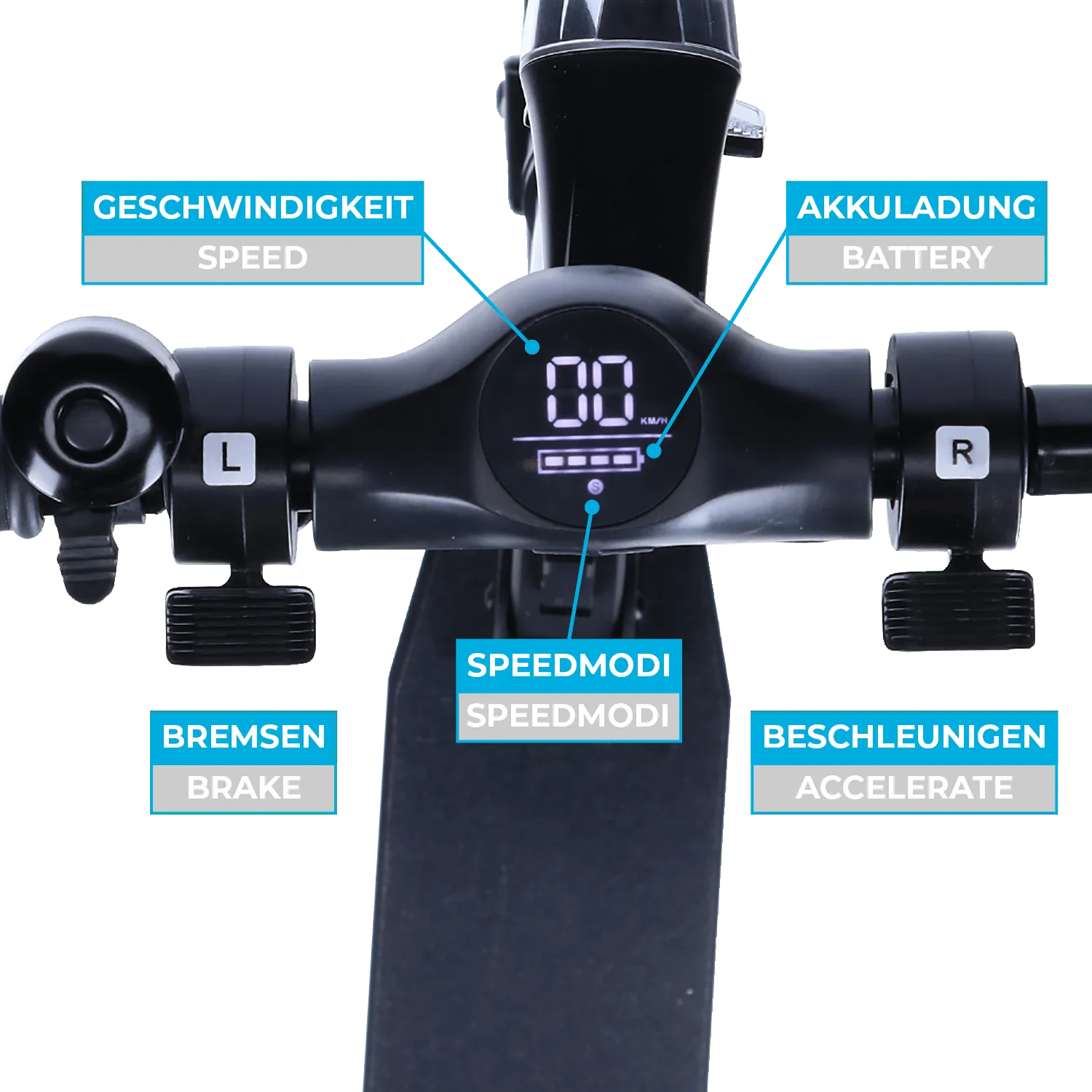 Maginon StreetONE elektrische step 20 km/h B-Ware zwart