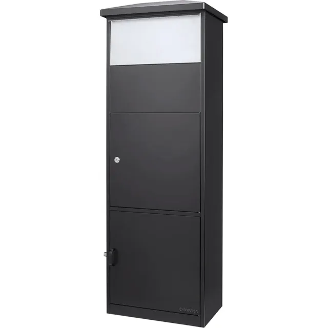 Barska MPB-600 pakketbox zwart staal met dubbel vak