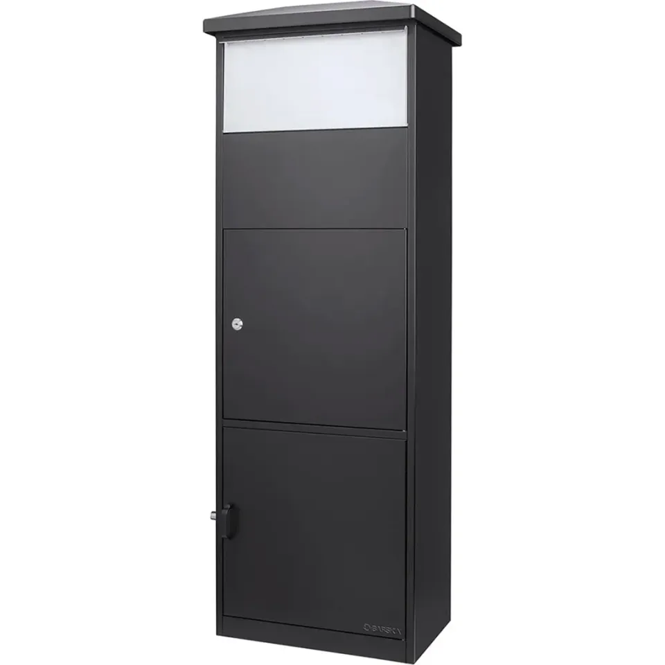 Barska MPB-600 pakketbox zwart staal met dubbel vak