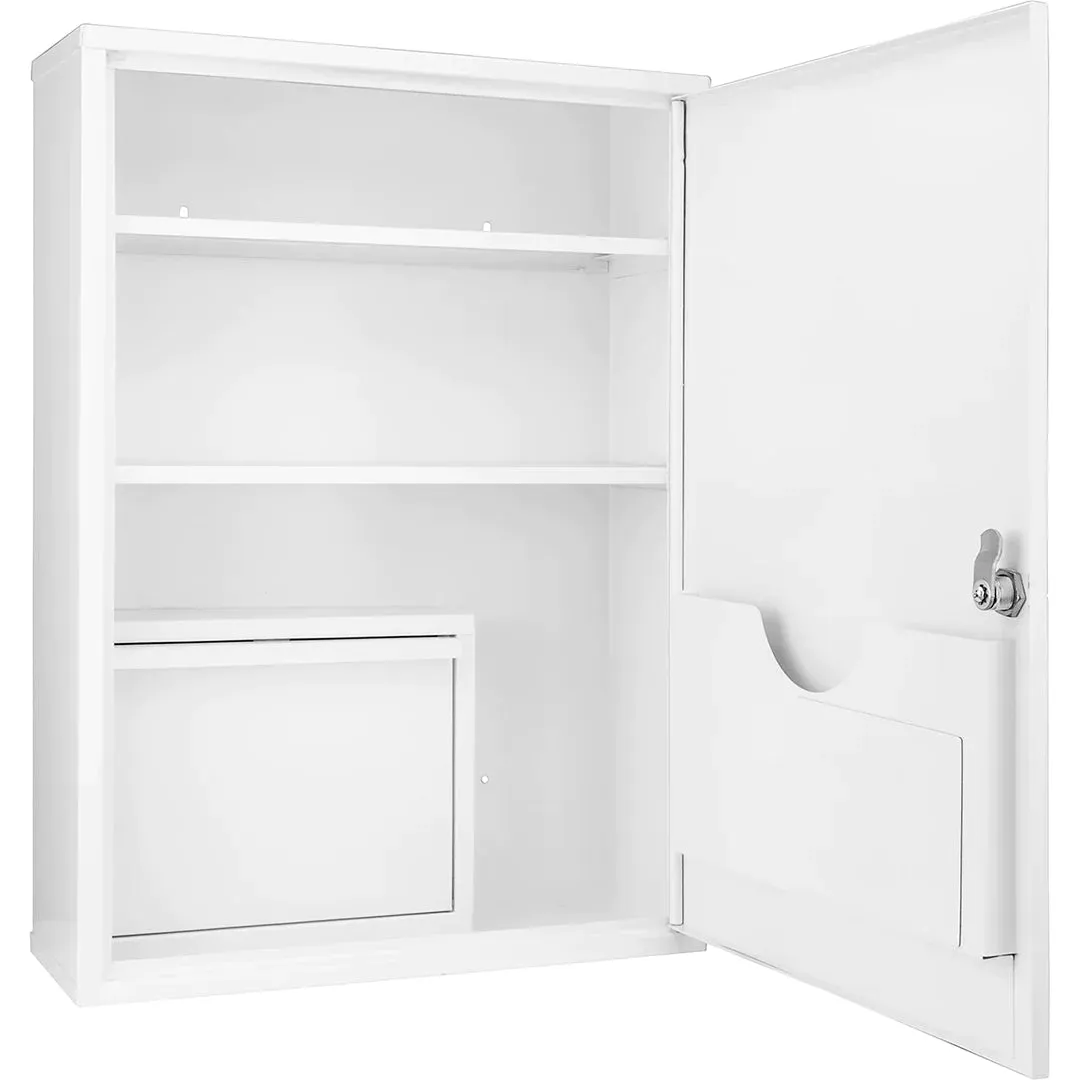 Barska CB12824 medicijnkast groot staal met whiteboard
