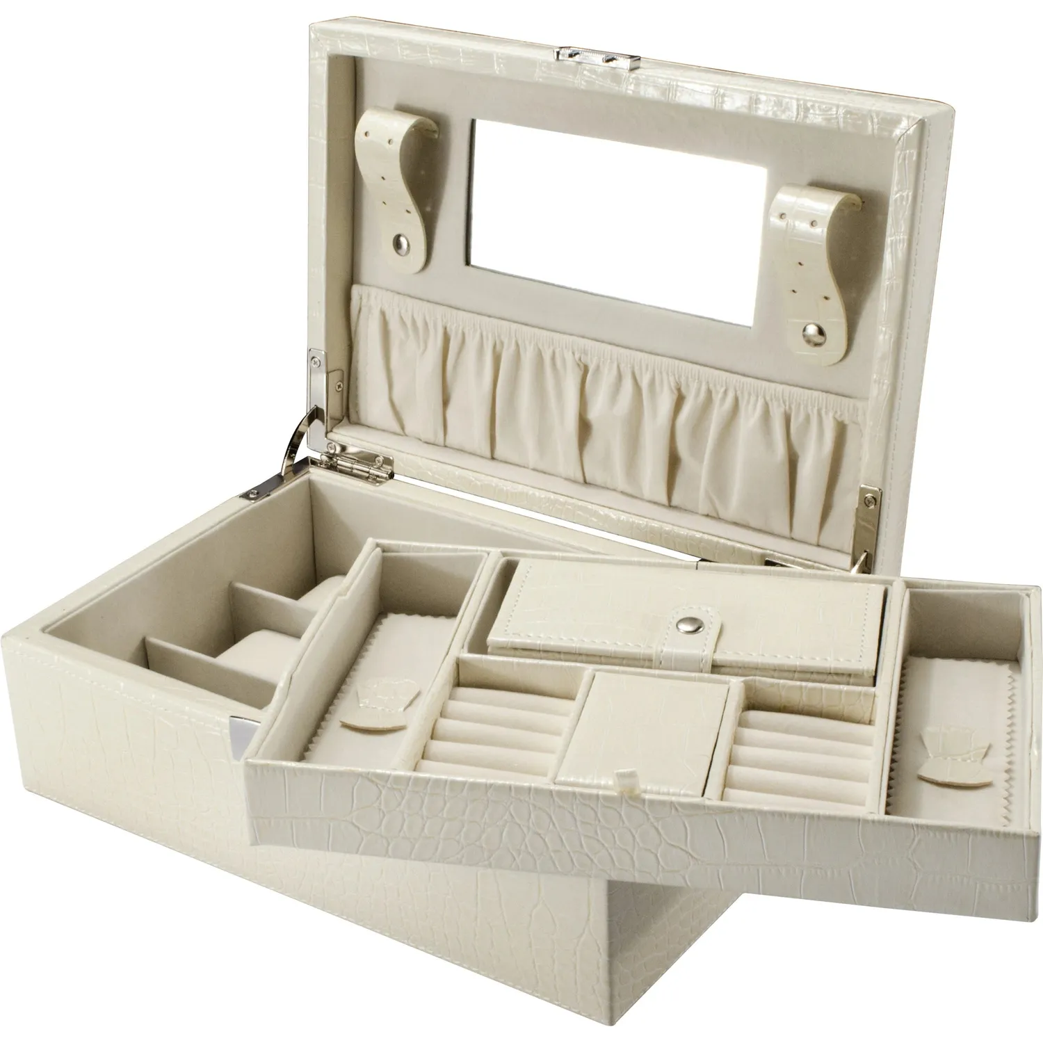 Barska Cheri Bliss BF12504 sieradendoos creme croco slot