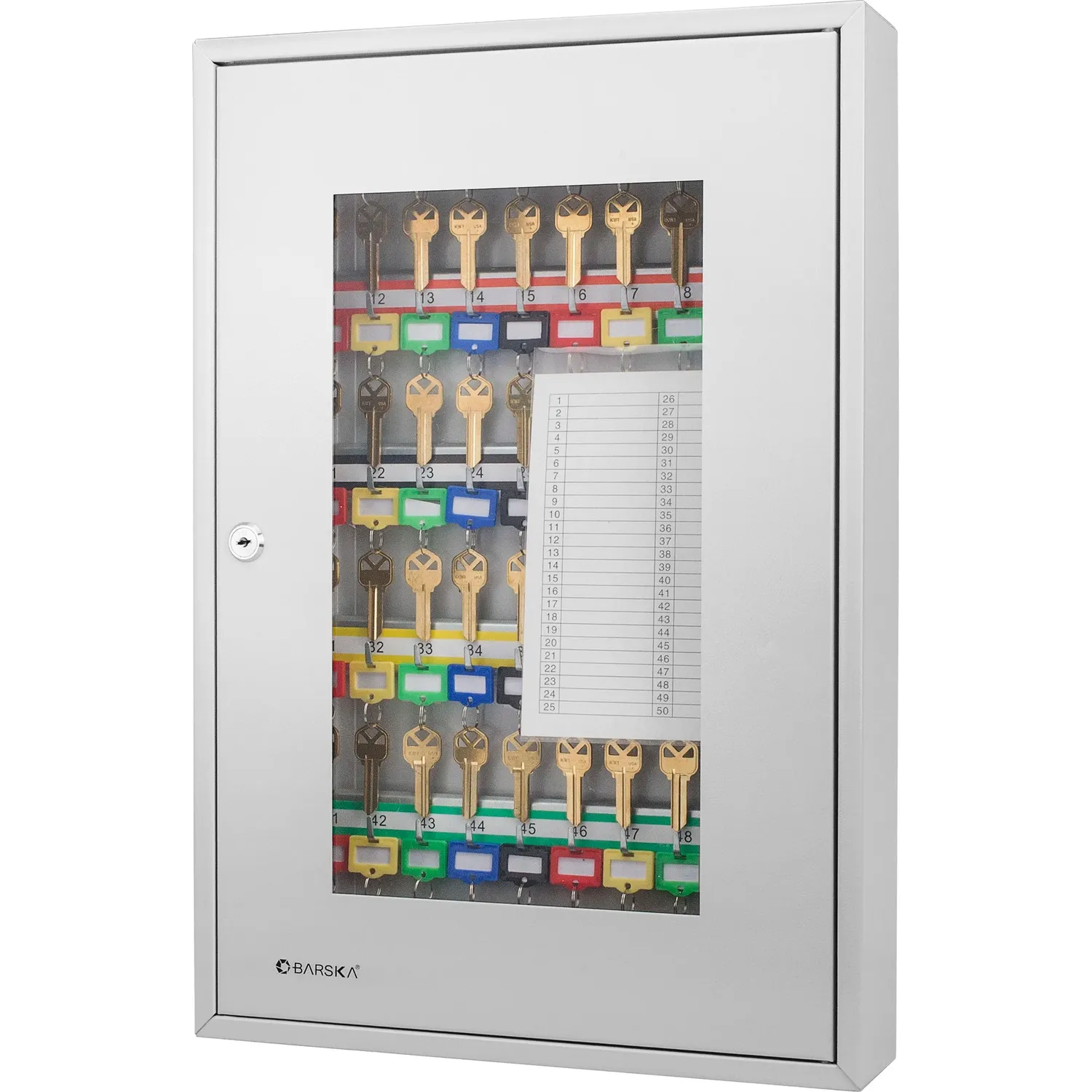 Barska 50 sleutelkast CB12950 met glasdeur afsluitbaar