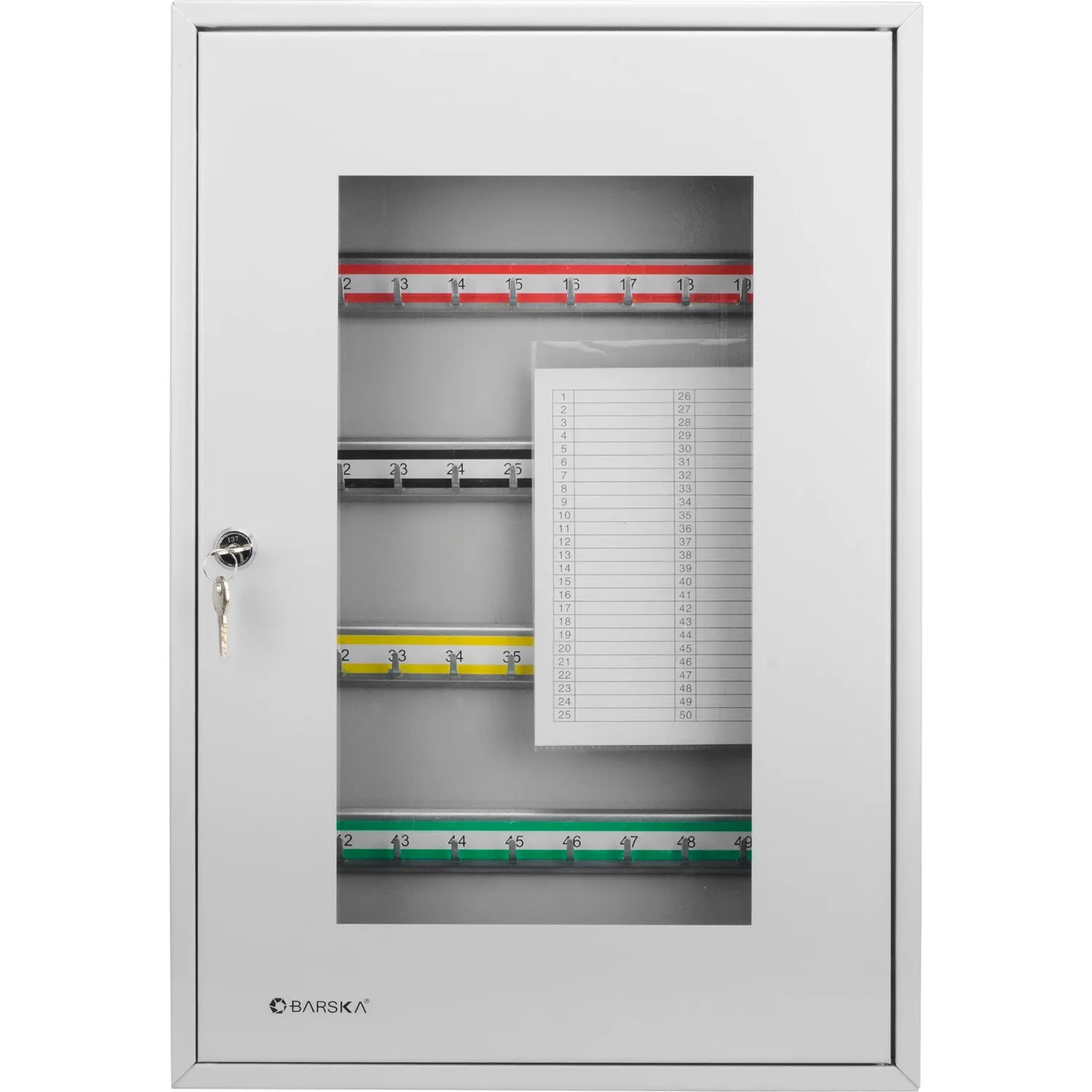 Barska 50 sleutelkast CB12950 met glasdeur afsluitbaar