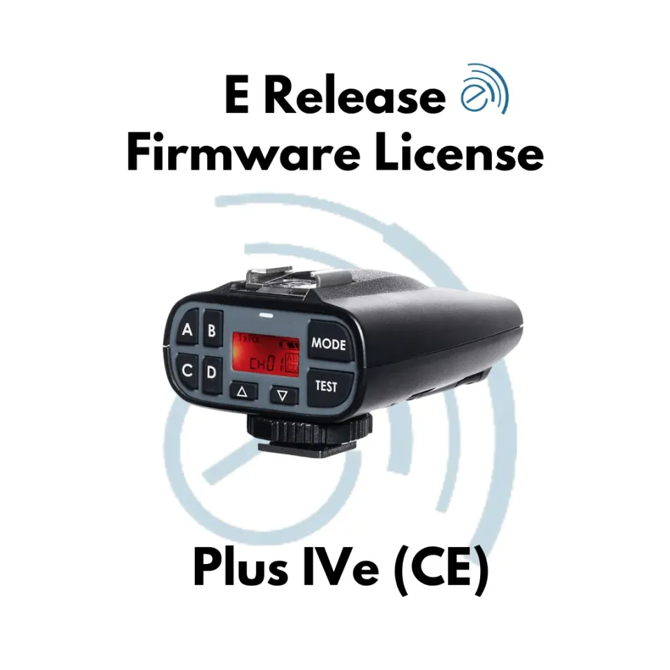 PocketWizard Plus IV E Release firmwarelicentie CE Europa groter bereik