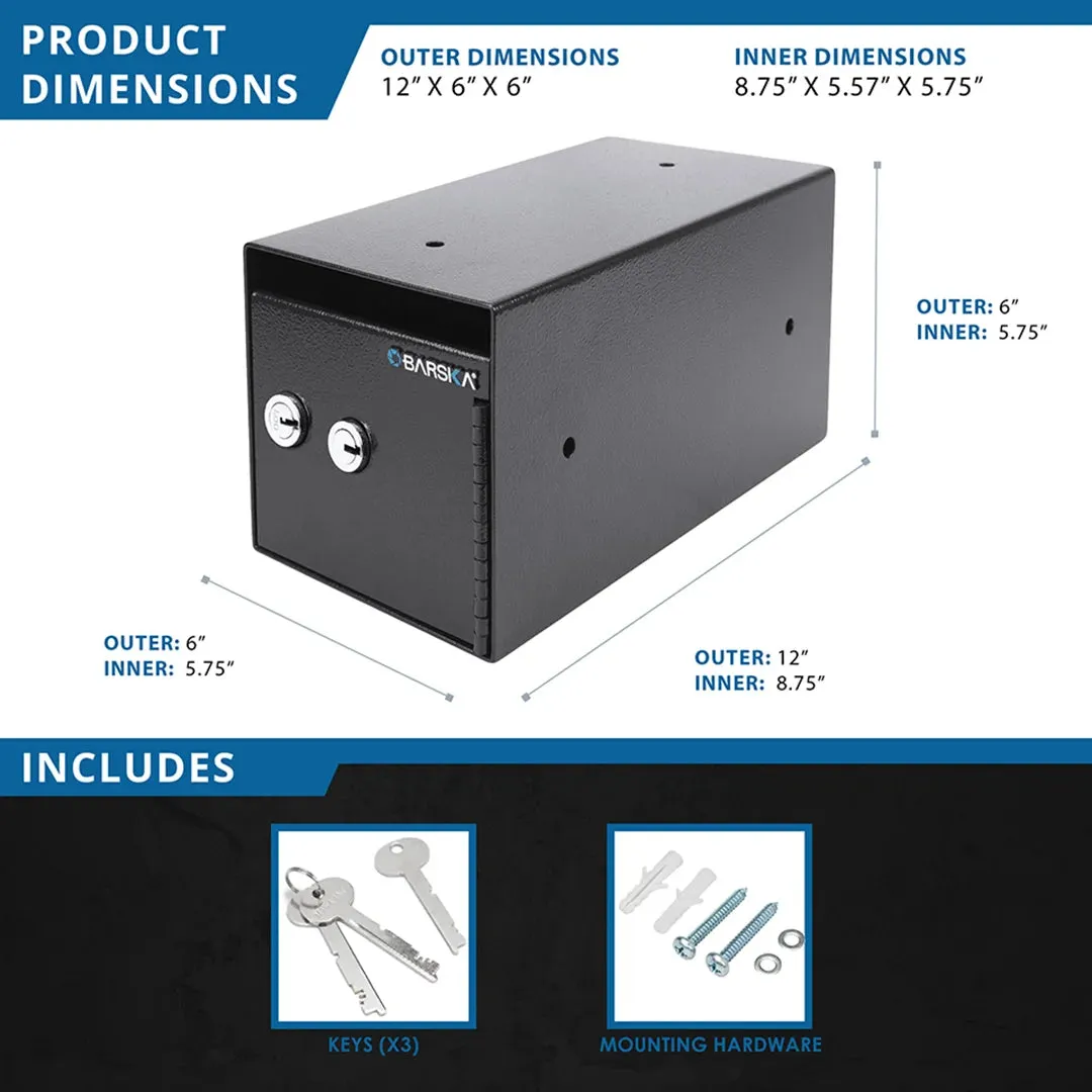 Barska Dual Key afstortkluis 0.17 Cu ft AX13708
