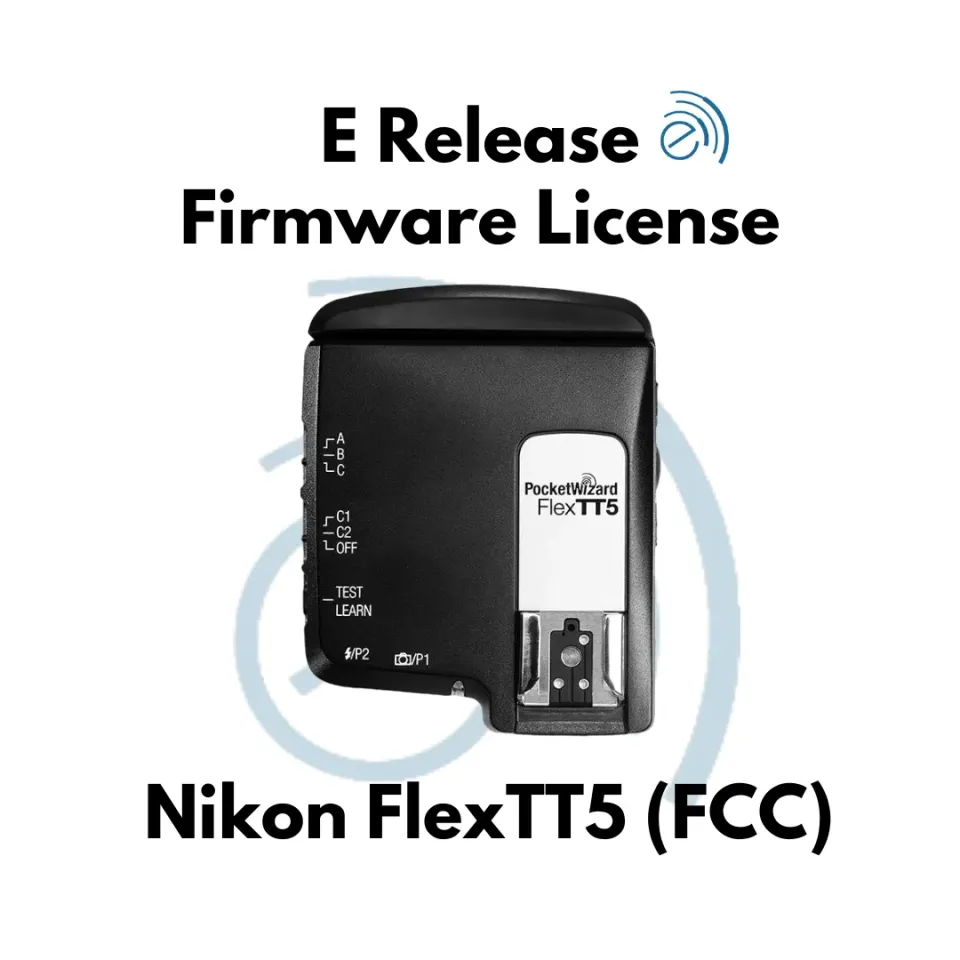 PocketWizard FlexTT5 E Release firmwarelicentie Nikon FCC