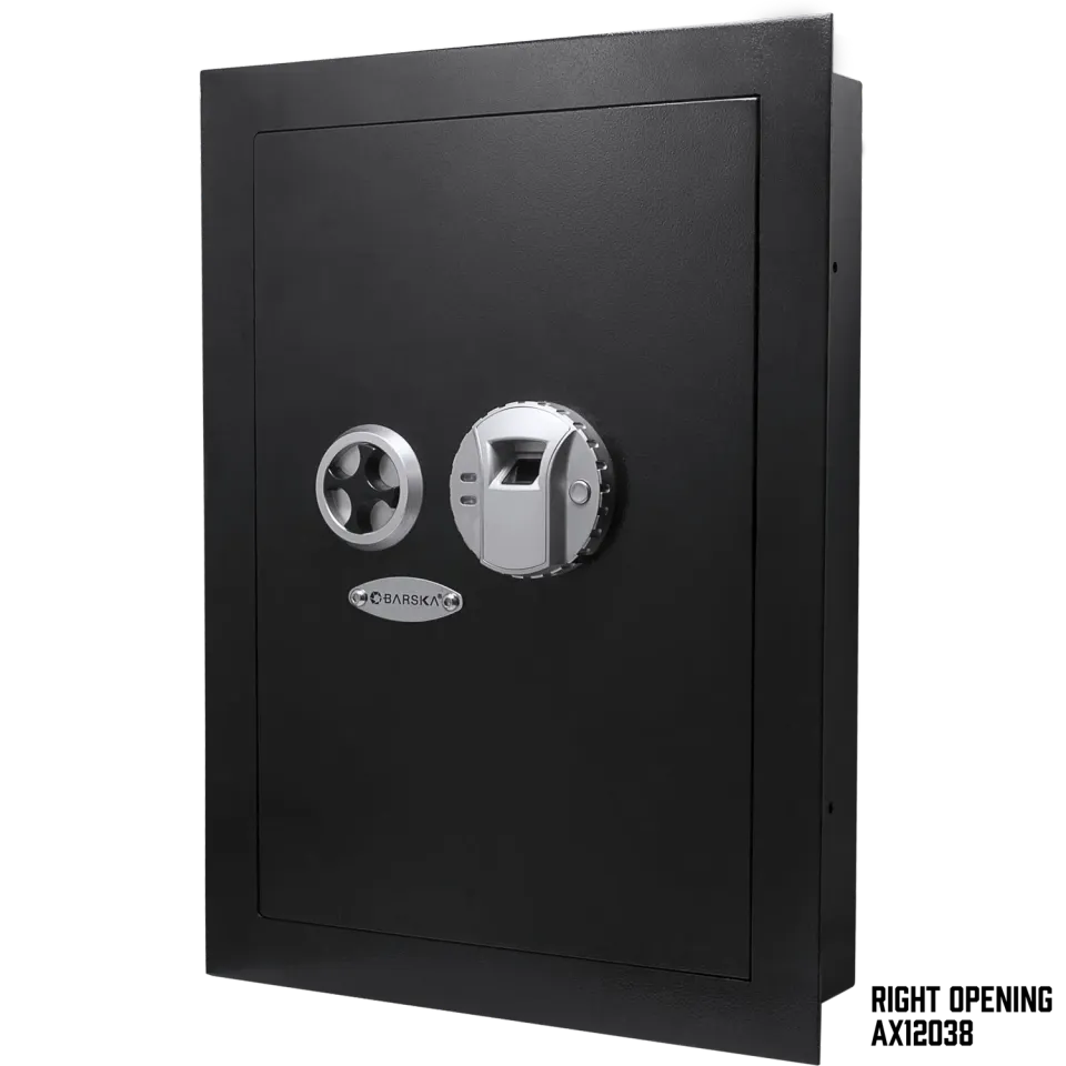 Barska AX13034 biometrische wandkluis links 0,52 cu ft