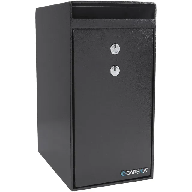 Barska AX13558 afroomkluis Dual Key inwerpsleuf staal