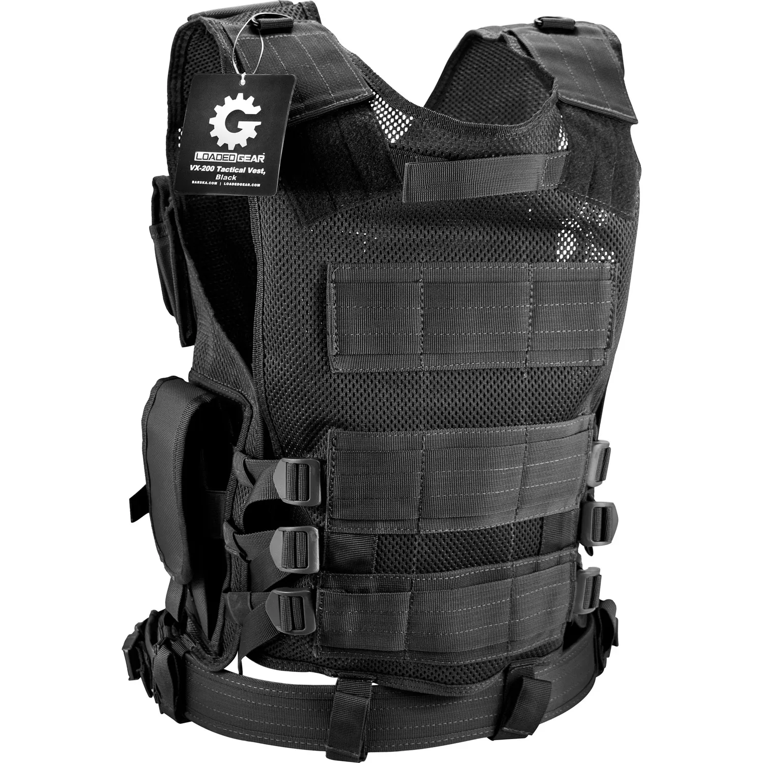 Barska Loaded Gear VX-200 vest zwart tactisch S-3XL