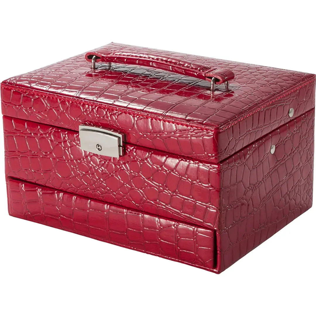 Barska Cheri Bliss BF11976 sieradendoos rood krokoprint