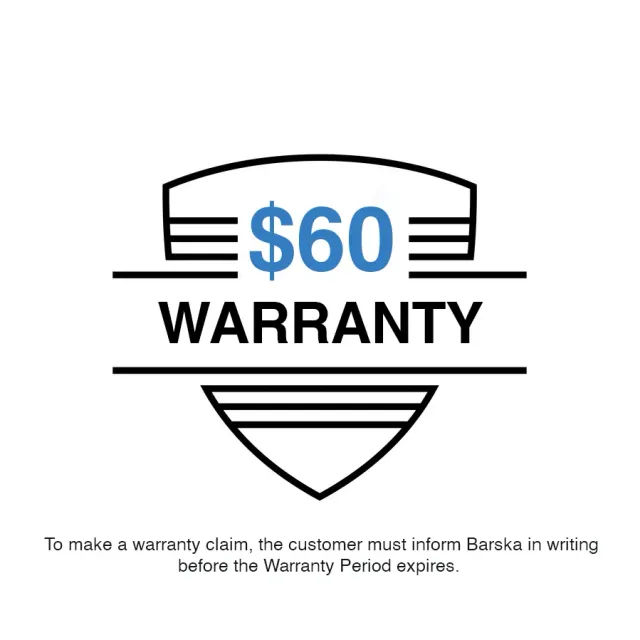 Barska Warranty garantie service $60 afhandeling
