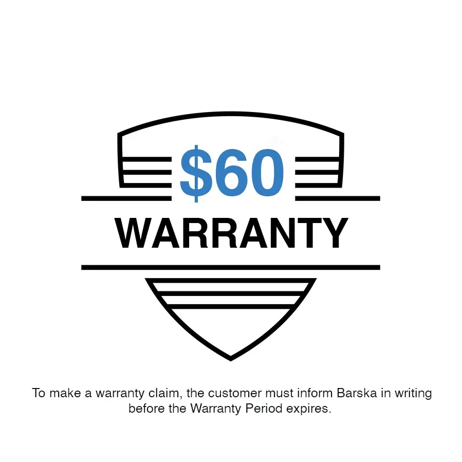 Barska Warranty garantie service $60 afhandeling
