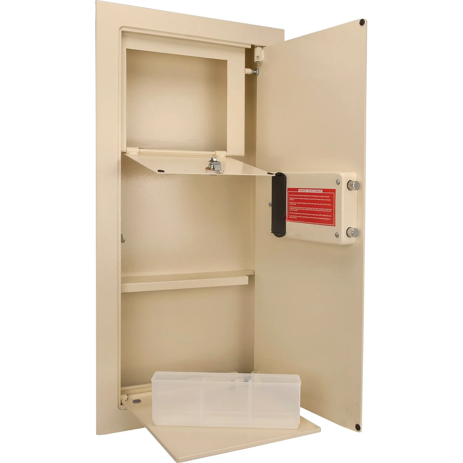 Barska AX12408 muurkluis biometrisch beige rechts