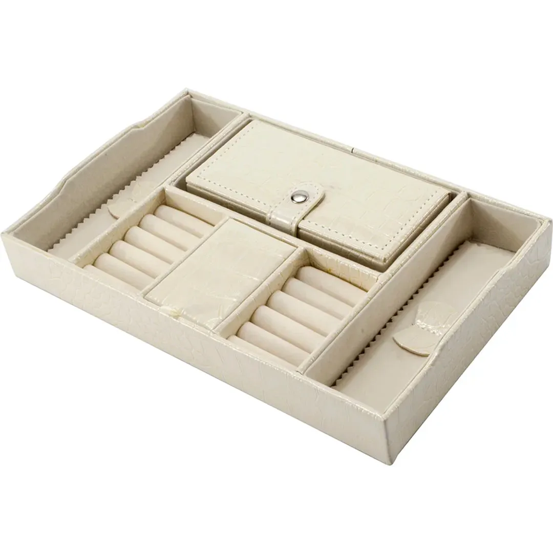 Barska Cheri Bliss BF12504 sieradendoos creme croco slot