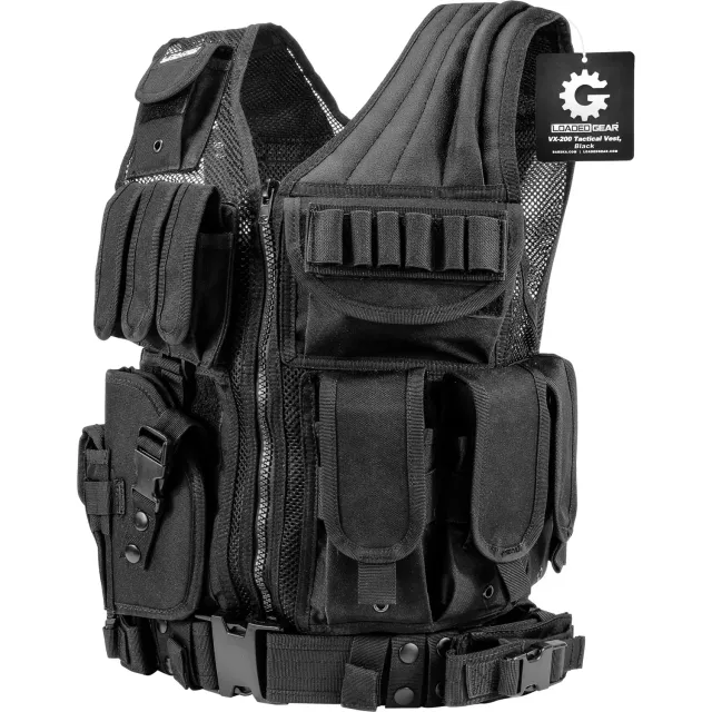 Barska Loaded Gear VX-200 BI12154 tactisch vest linkshandig verstelbaar