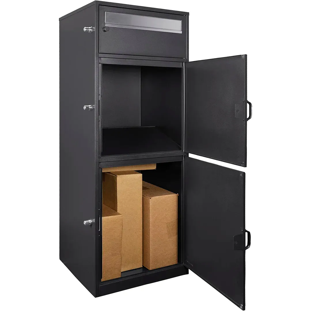 Barska MPCB-100 pakketbox brievenbus staal 3-vaks