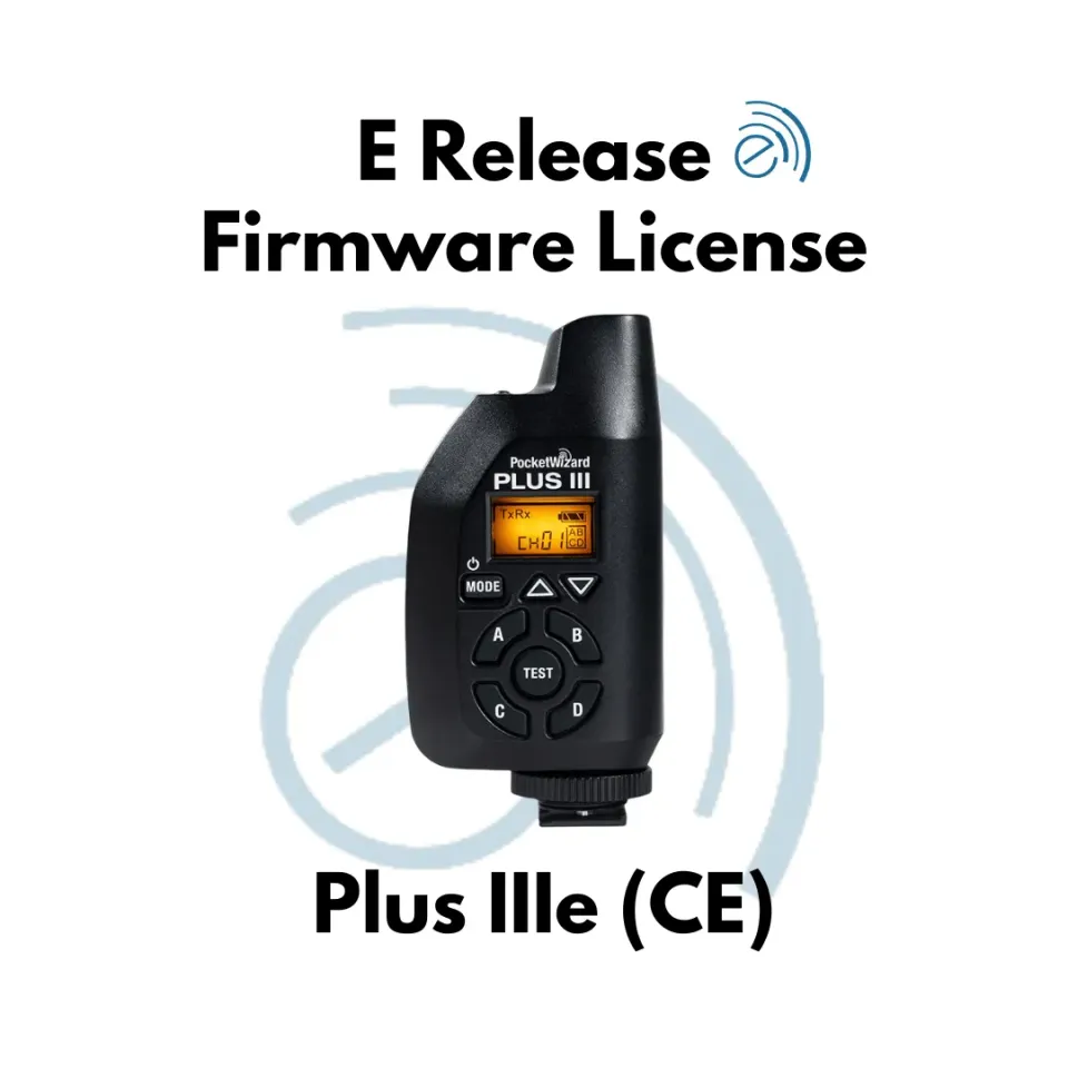 PocketWizard Plus III E Release firmwarelicentie CE