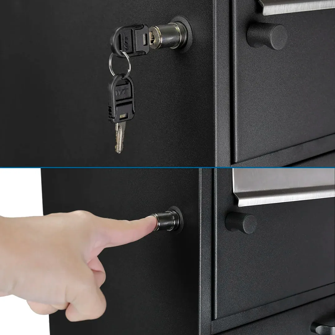 Barska MPB-700 brievenbus pakketbox staal zwart
